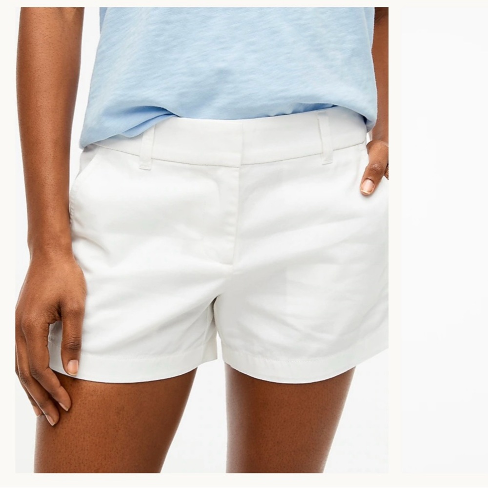 J. Crew White Bermuda Shorts Classic Summer Style